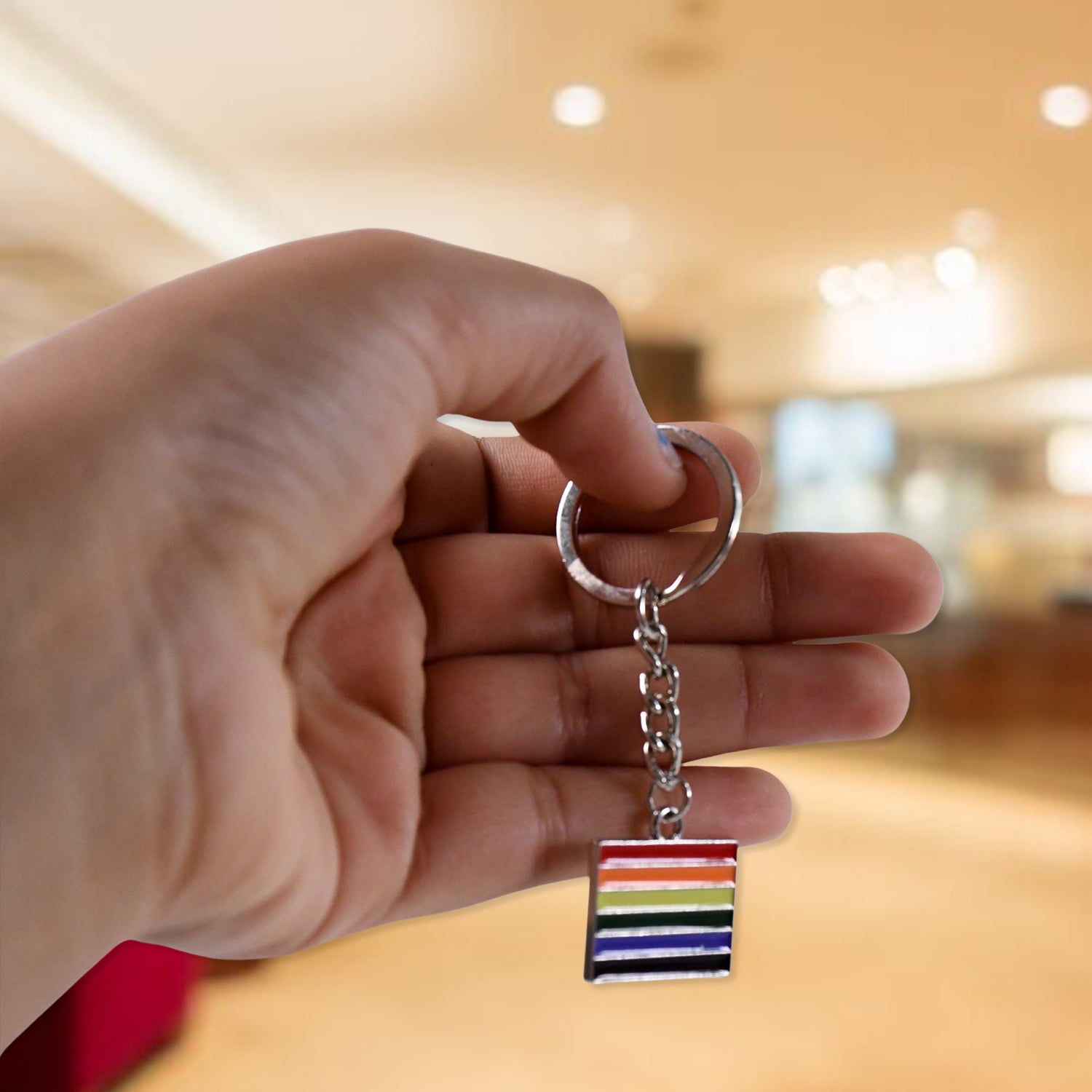 Rainbow Design Metal Keyring Key Chain (1 Pc Mix Design) Rainbow Design Metal Keyring Key Chain (1 Pc Mix Design)